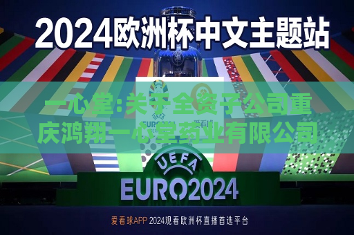 一心堂:关于全资子公司重庆鸿翔一心堂药业有限公司收购重庆市万家康医药有限公司39家药店资产及其存货的进展公告  第1张