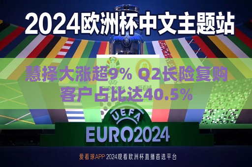 慧择大涨超9% Q2长险复购客户占比达40.5%  第1张