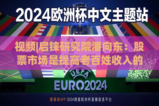 视频|启铼研究院潘向东：股票市场是提高老百姓收入的比较好的抓手  第1张