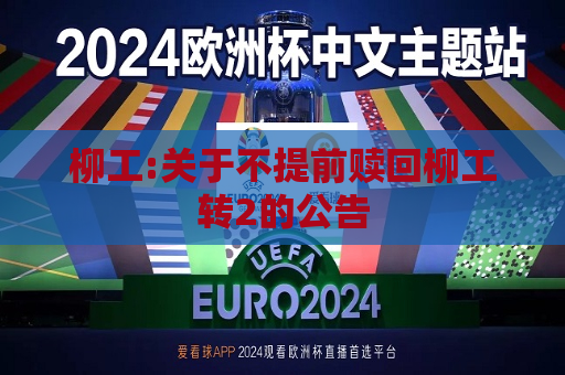柳工:关于不提前赎回柳工转2的公告  第1张