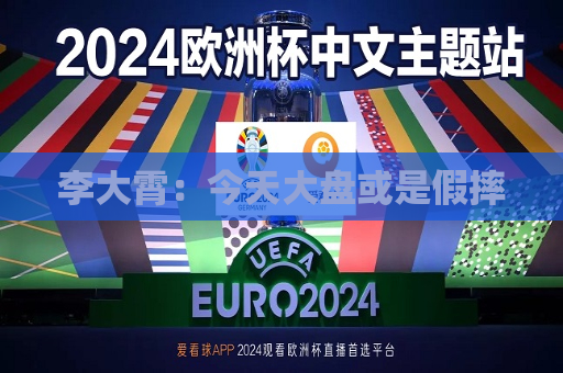 李大霄：今天大盘或是假摔  第1张