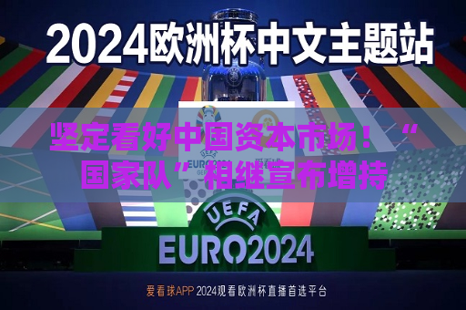 坚定看好中国资本市场！“国家队”相继宣布增持