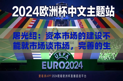  *** ：资本市场的建设不能就市场谈市场，完善的生态体系是重要保障  第1张