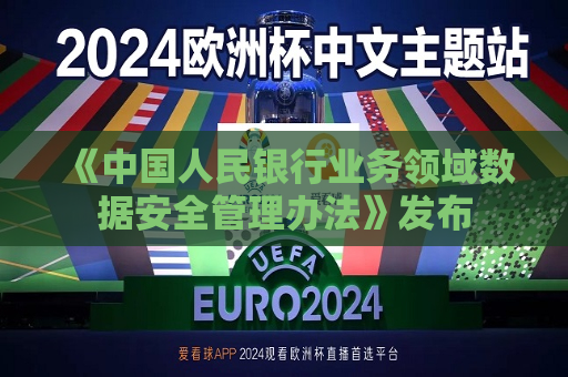 《中国人民银行业务领域数据安全管理办法》发布