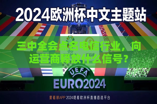 三中全会点名电信行业，向运营商释放什么信号？  第1张