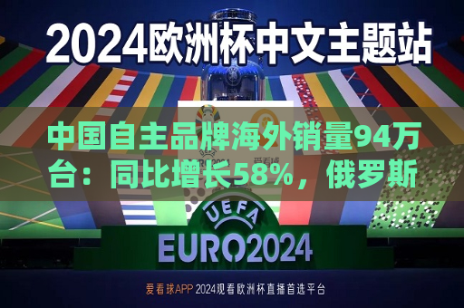 中国自主品牌海外销量94万台：同比增长58%，俄罗斯贡献巨大增量