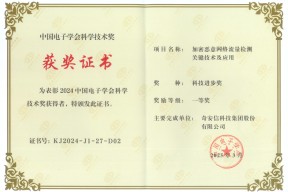 奇安信荣获2024中国电子学会科技进步奖一等奖